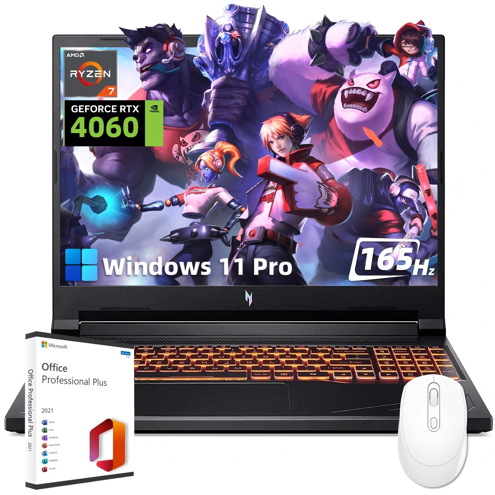 Acer (Open Box) Nitro V - 16'' Ryzen 7-8845HS 64GB DDR5 2TB SSD