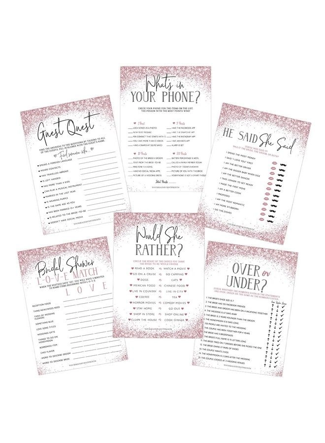 Bridal Shower Guest Quest Game