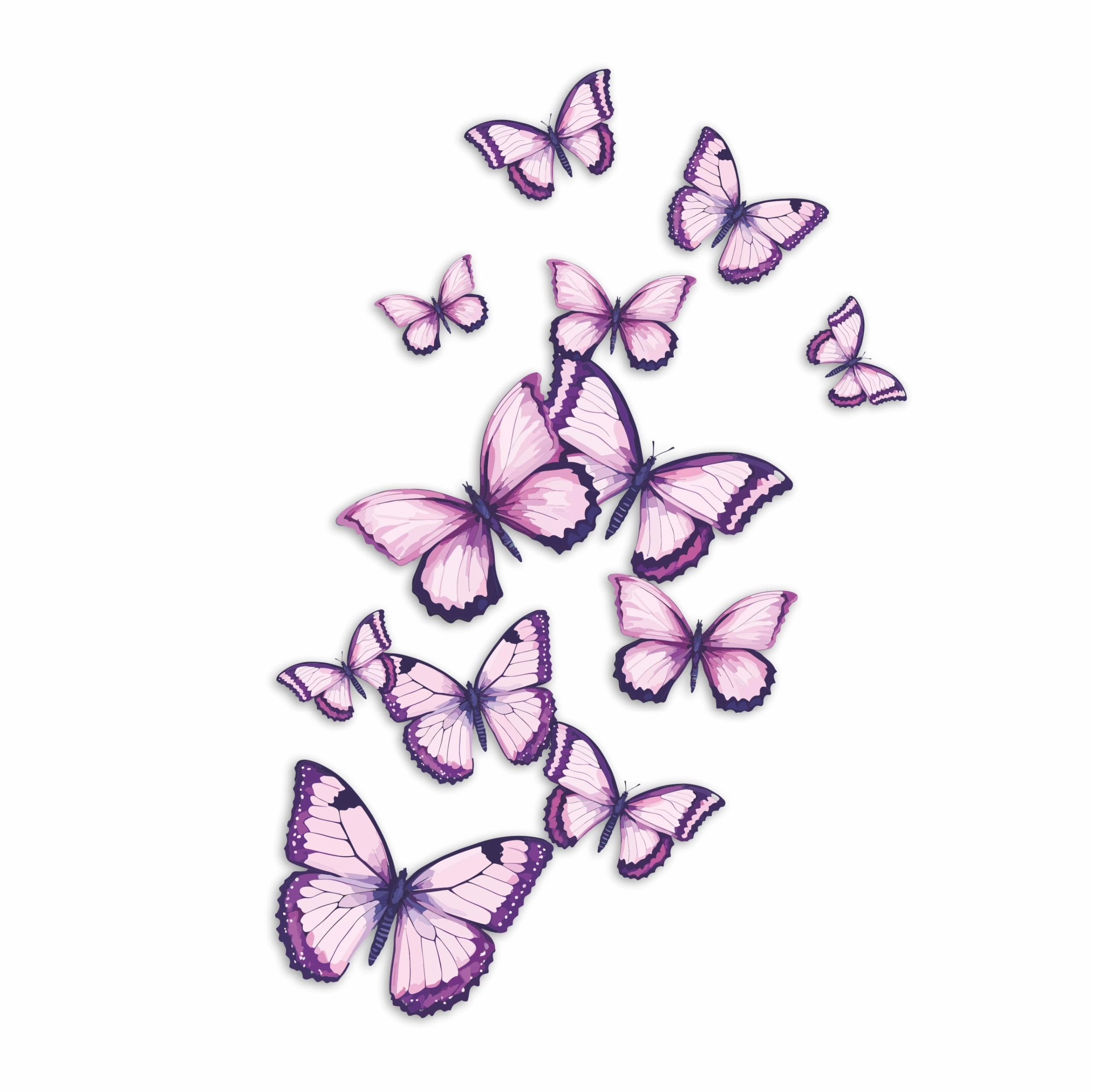 laographics Butterfly Stickers - 12