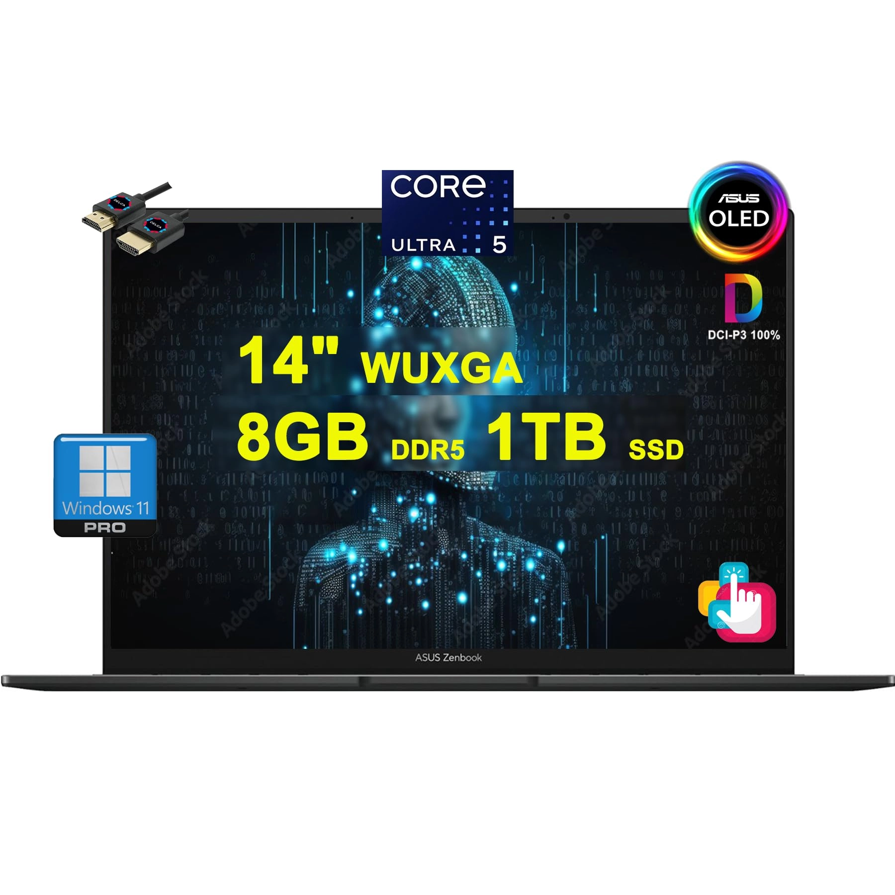 Zenbook 14 OLED Ultra 5 125H - 14'' 14-core Ultra 5 125H 8GB DDR5 1TB SSD