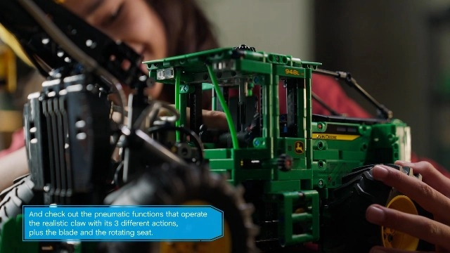 Technic John Deere 948L-II Skidder (42157) - Pneumatic functions 4-wheel drive