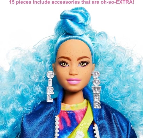Barbie Extra - Curvy Blue Curly Hair Ages 3+