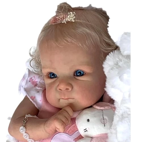 Reborn Baby Doll - 18 inches Vinyl Blue eyes Ages 3+