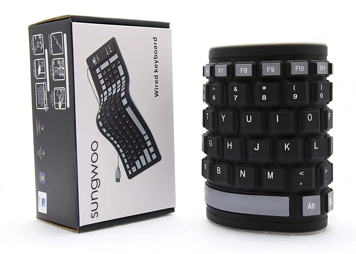 Wireless Silicone Foldable Rollup Keyboard - UN Wireless