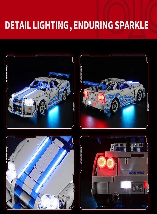 Light Kit for LEGO 2 Fast 2 Furious Nissan Skyline GT-R (R34) 42210