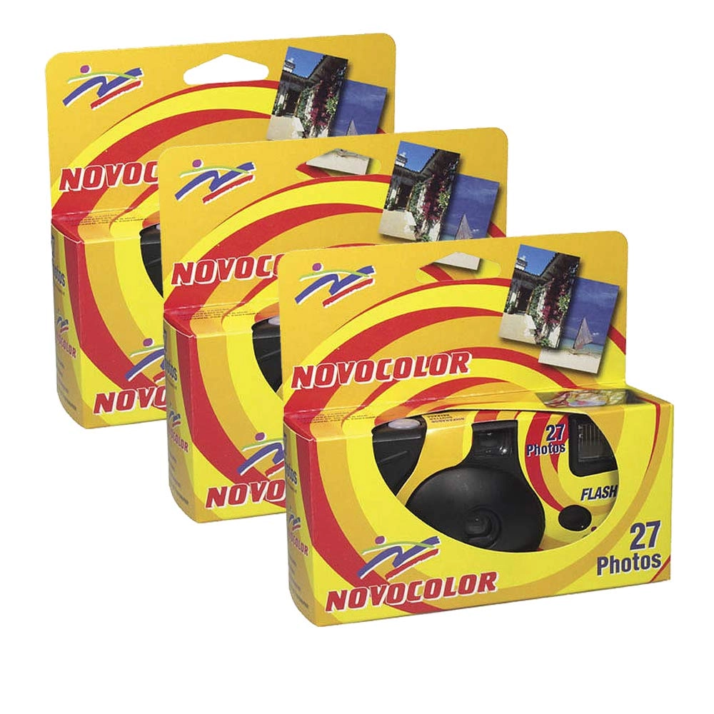 Novocolor Disposable Camera - 27 exposures with flash Pack