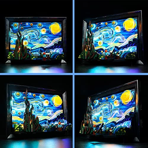 Led Light Kit for LEGO 21333 Vincent Van Gogh The Starry Night