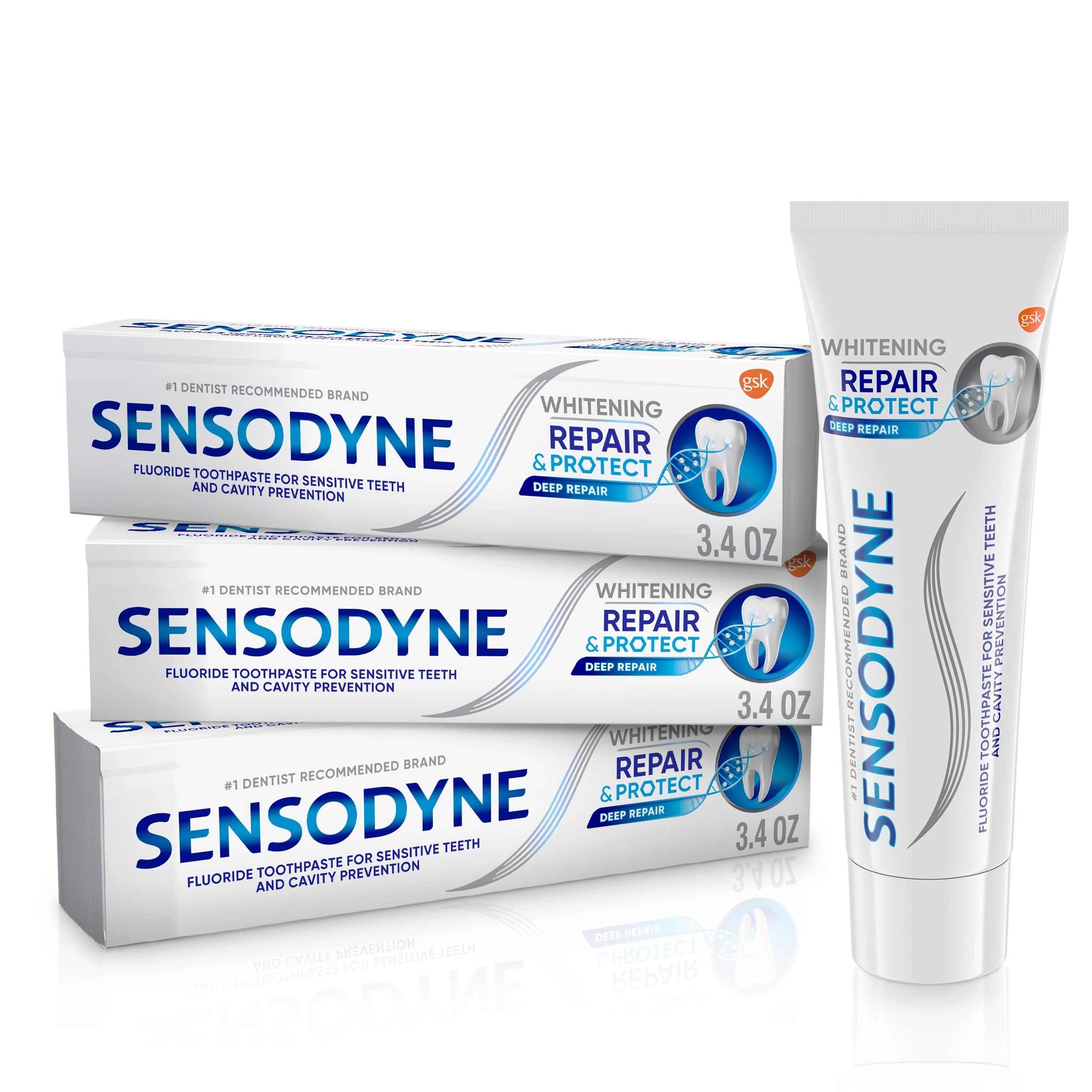 Haleon US Services Inc. Repair and Protect Stannous fluoride Original Toothpaste Adult 10.2 Ounces