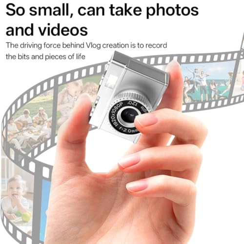 Mini Digital Camera - 1080P 1.14inch Screen