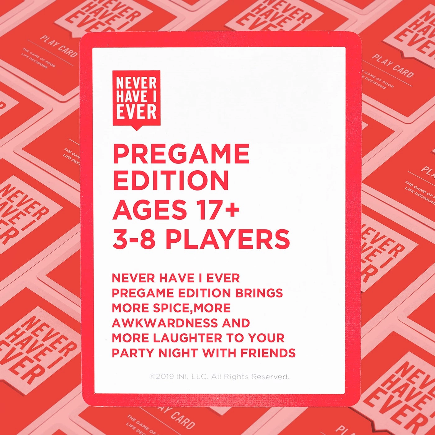 Never Have I Ever: Pregame Edition - Card Game