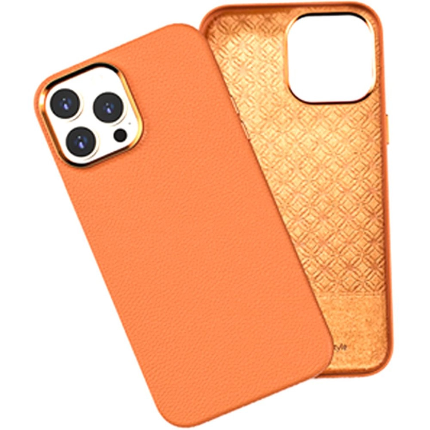 Calfskin Genuine Leather Case for iPhone 13 Pro