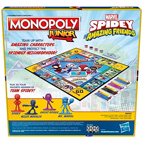 Monopoly Junior: Marvel Spidey and His Amazing Friends Edition