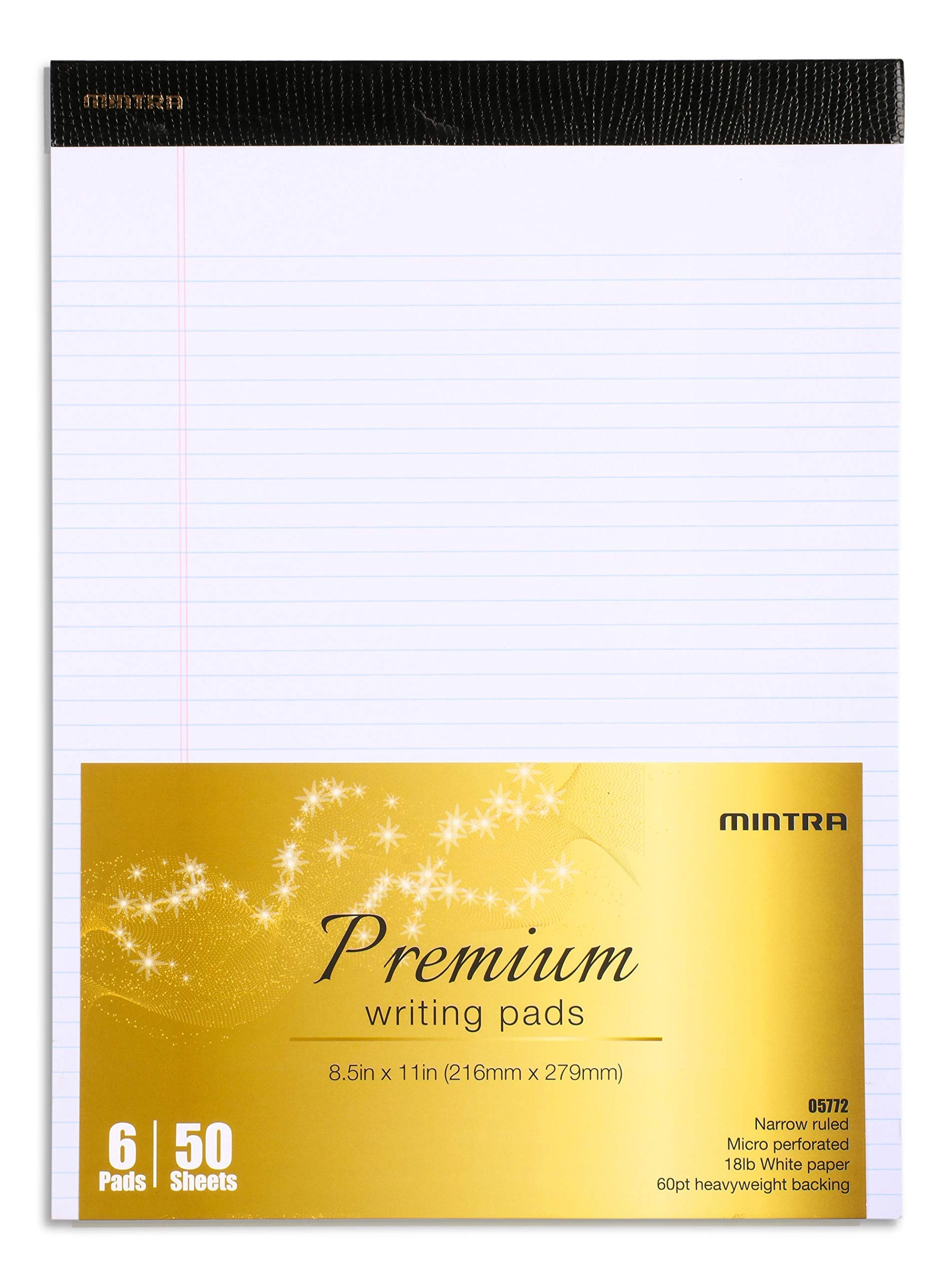 Legal Pads 8.5-x-11-inch inches - Lined 50 Sheets