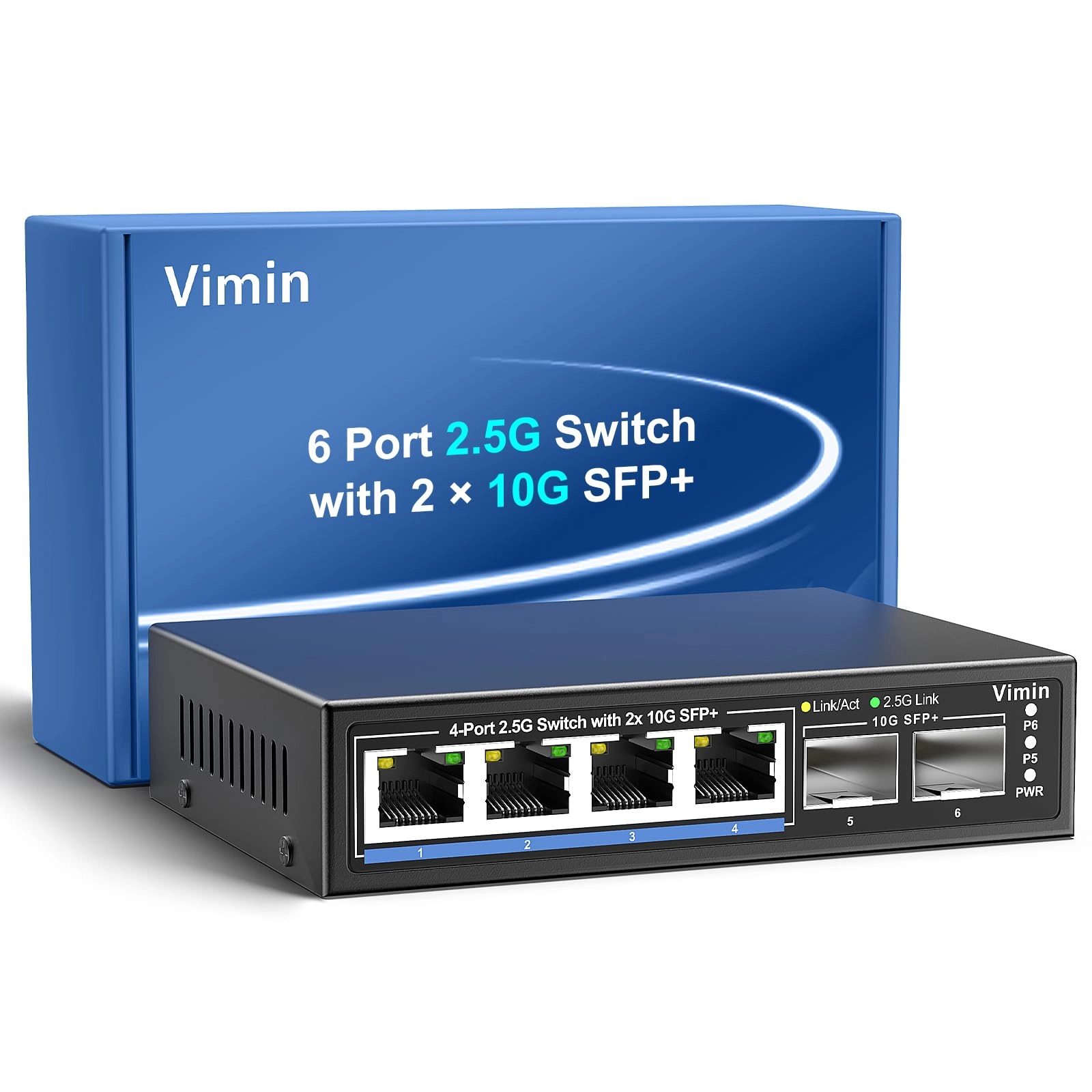 VIMIN VM-S250402P 6-ports