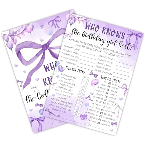 Who Knows The Birthday Best - Not intended for users under 16 years old 20 Game Cards