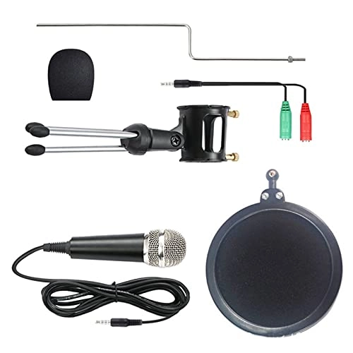 Mic Stand + Mic Clip Holder + Table Mounting Clamp + Pop Filter