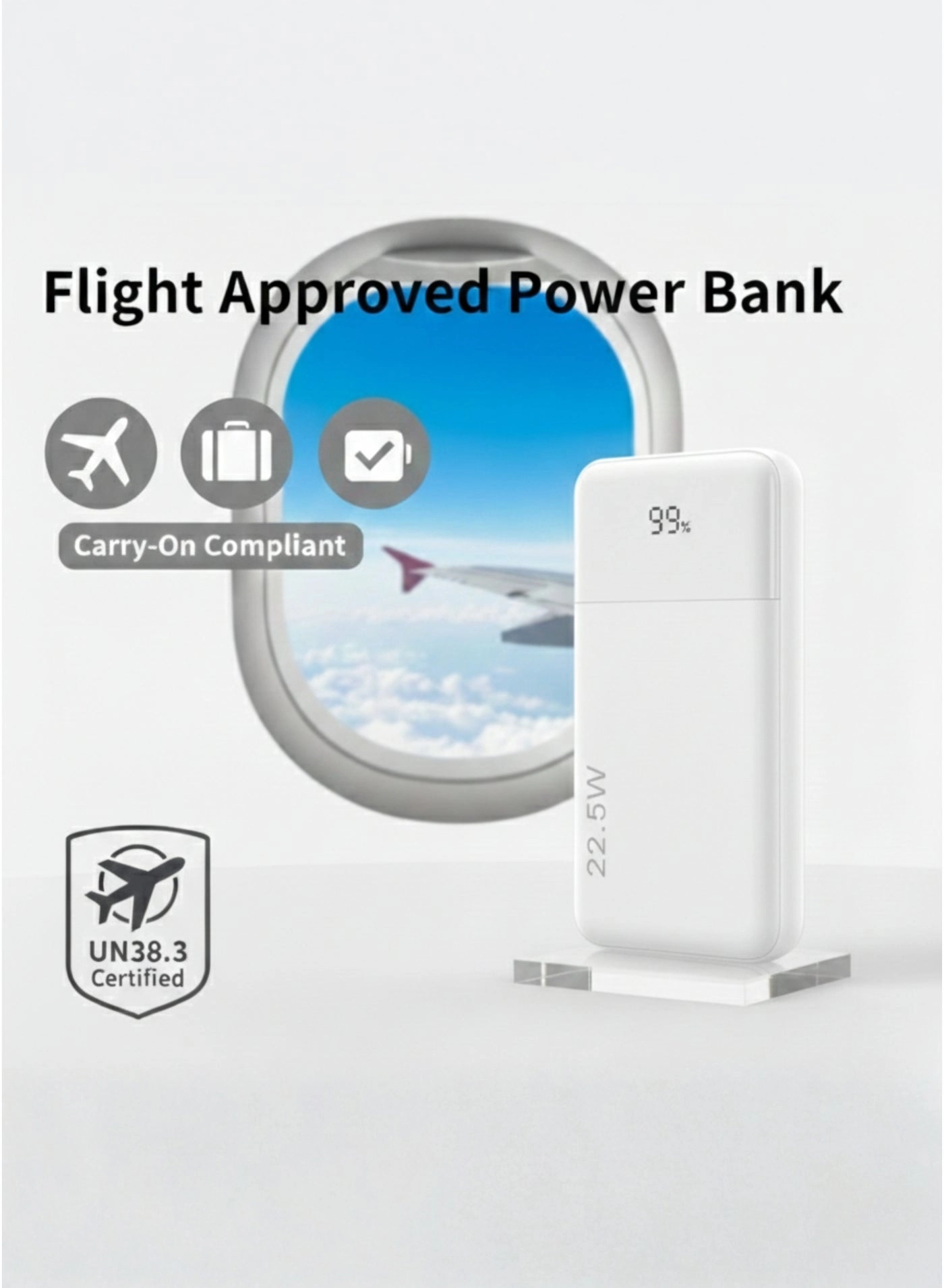 N17 - 10000mAh 22.5W Fast charging 2 USB 1 Type-C