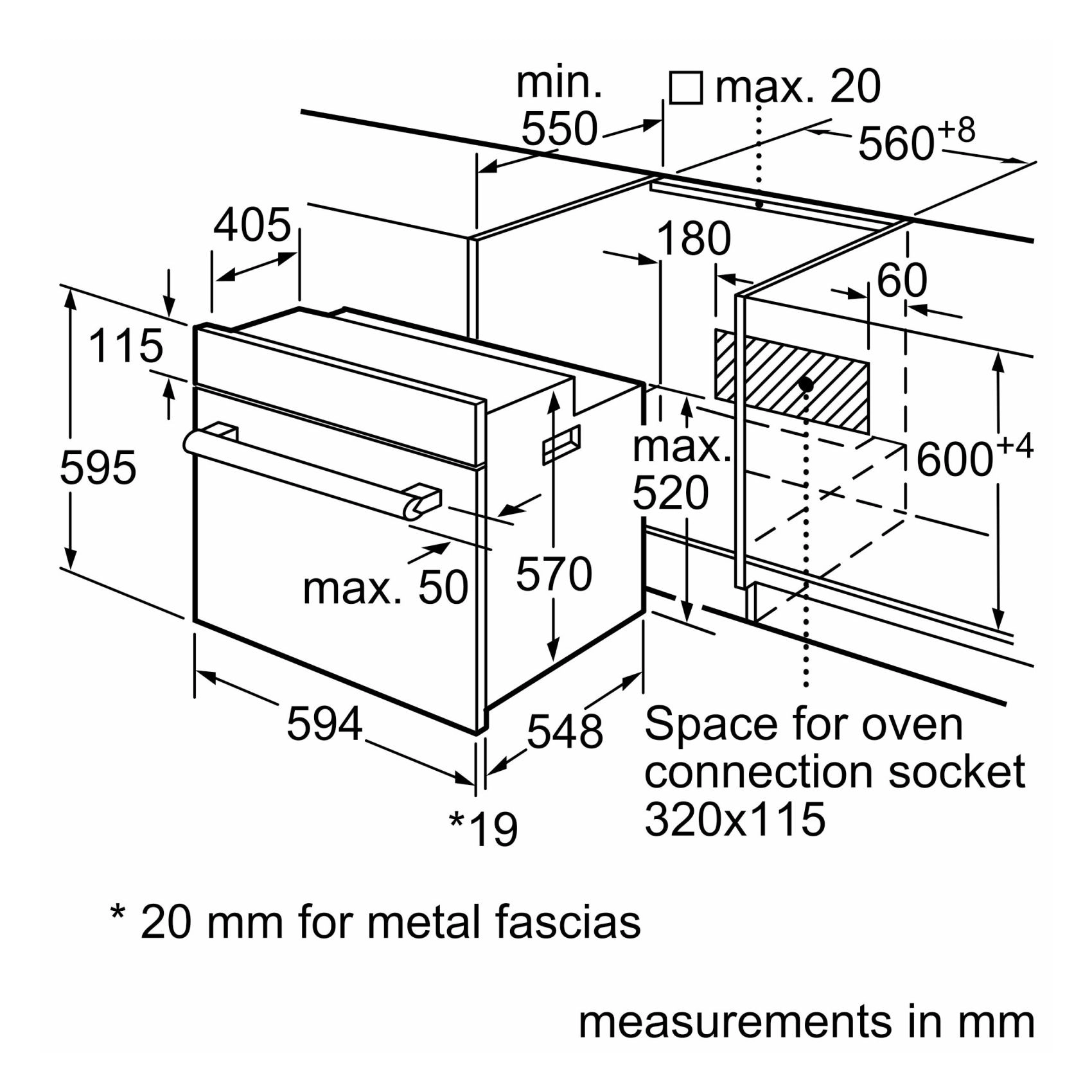 HBF512BB1M 60x60 cm - Electric