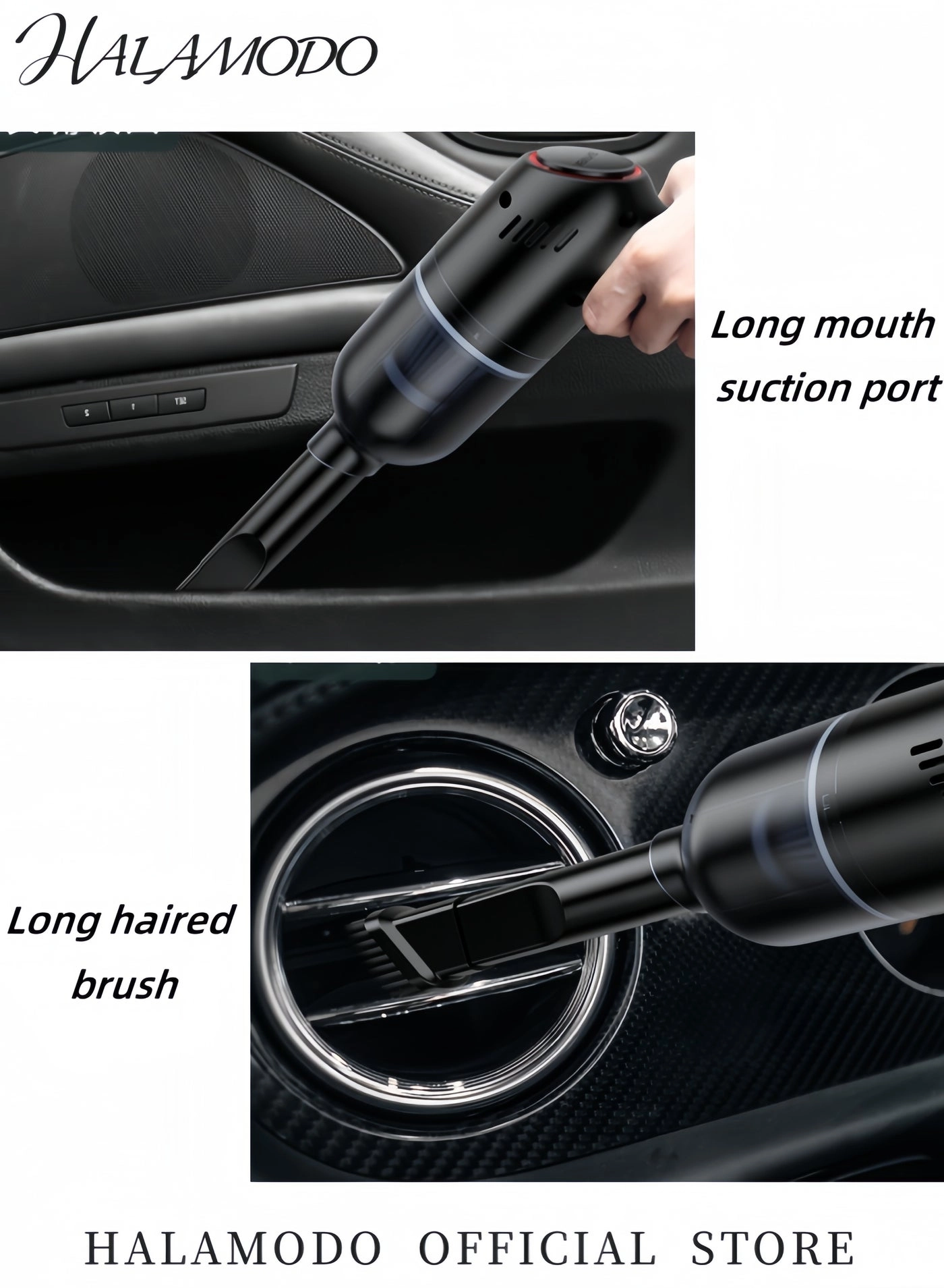 Handheld Vacuum - Cordless Rechargeable 30min Black