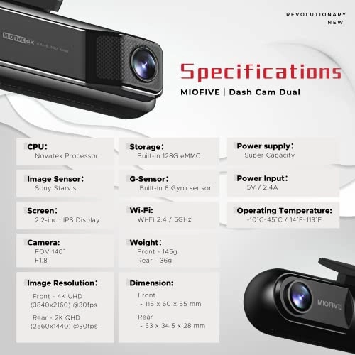 Dash Cam Dual 2160 X 1440 pixels