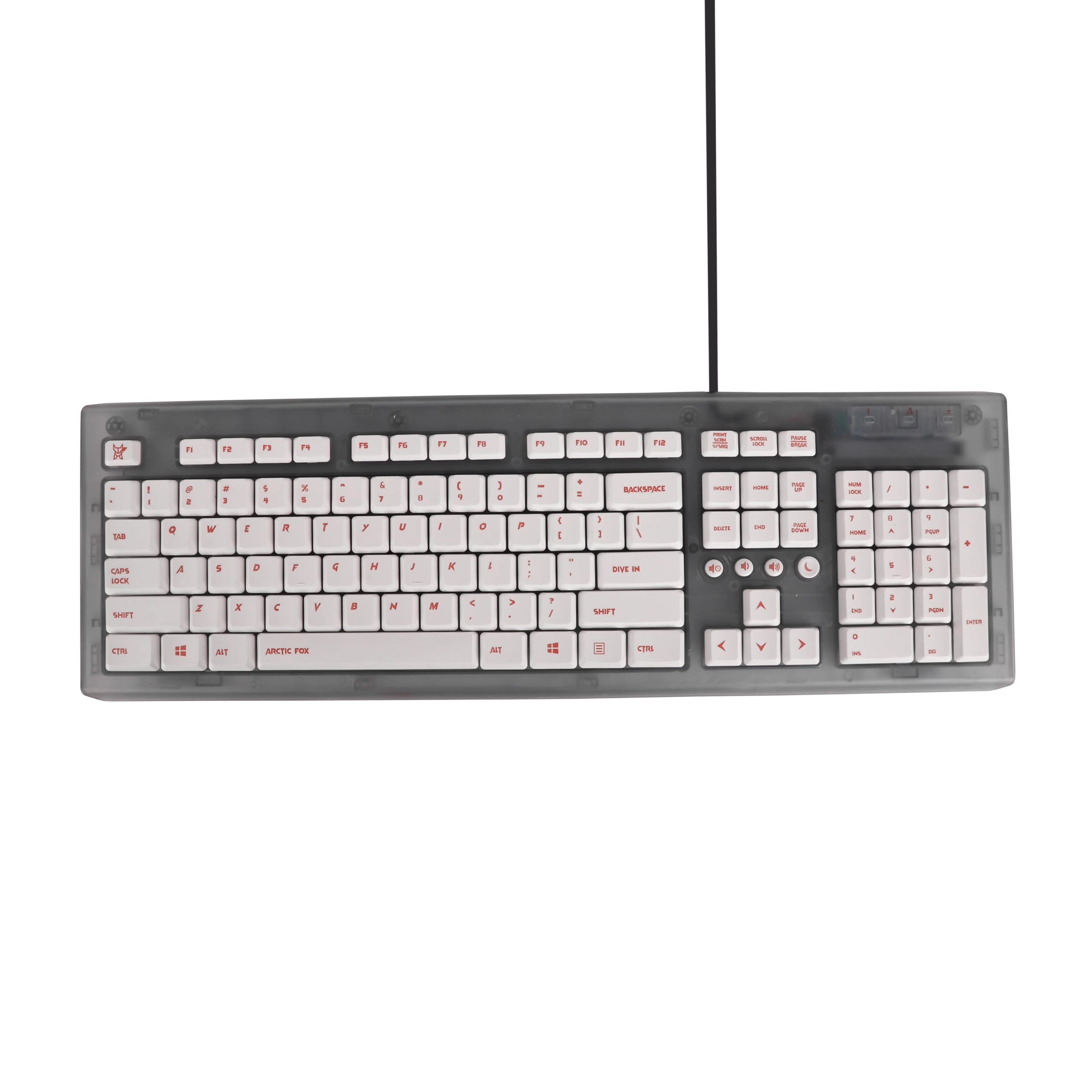 Outshiny India Pvt Ltd Crystal Wired Keyboard - QWERTY Wired