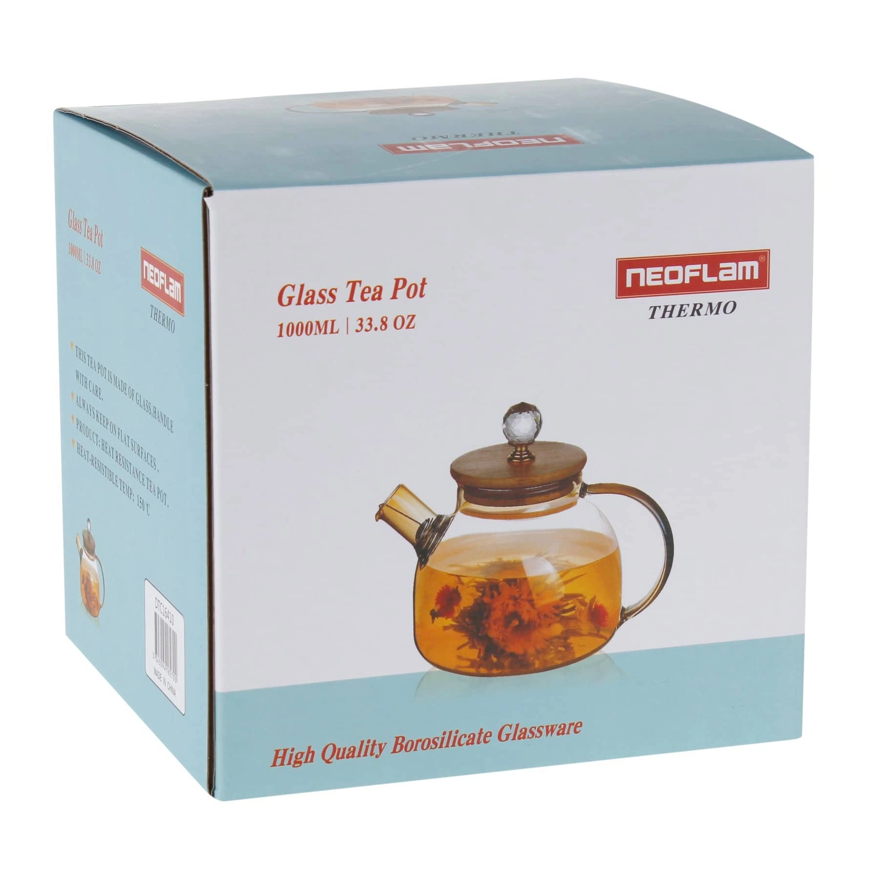 Borosilicate Glass Tea Pot - 1 L
