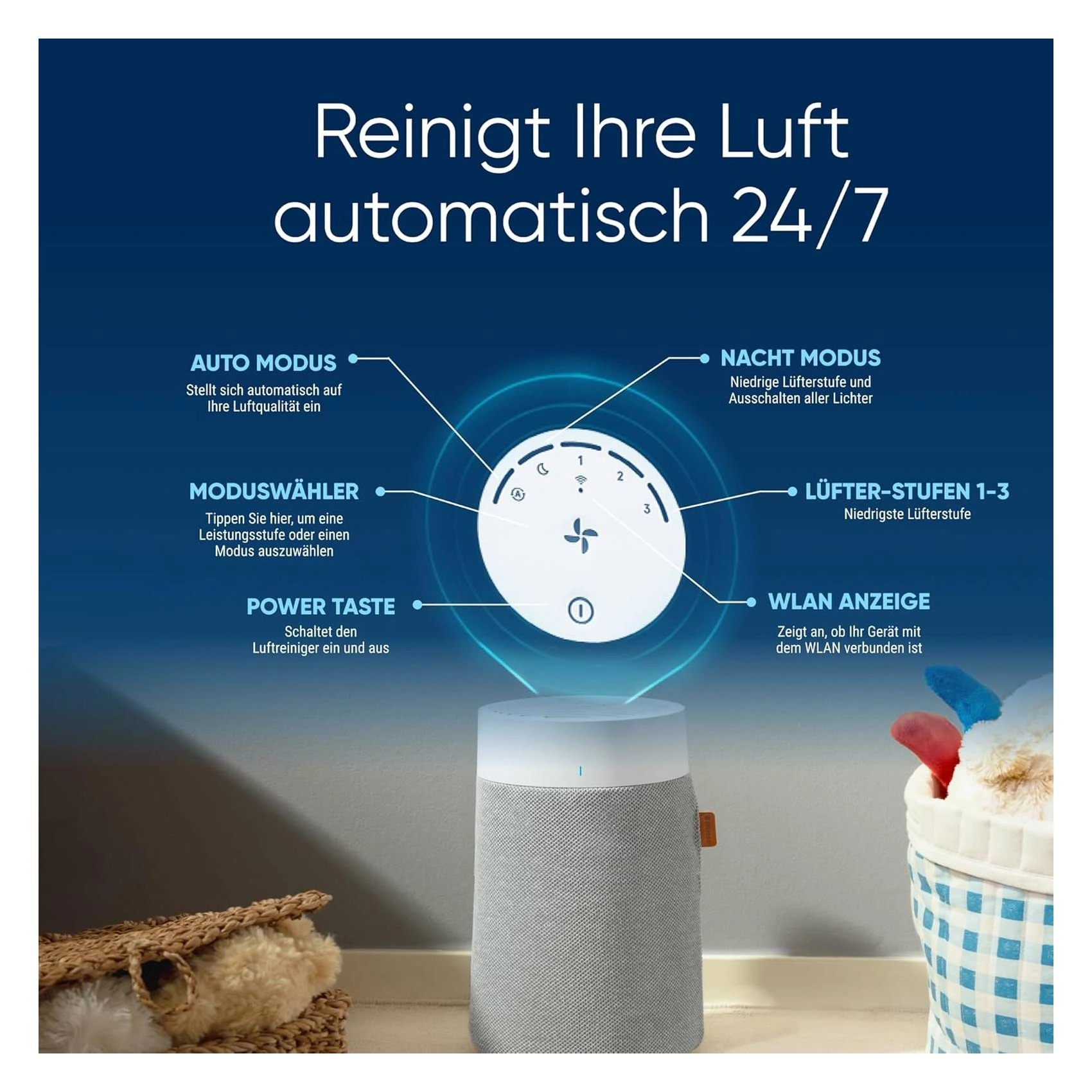 Blue Pure 511i Max - Wi-Fi-enabled HEPASilent