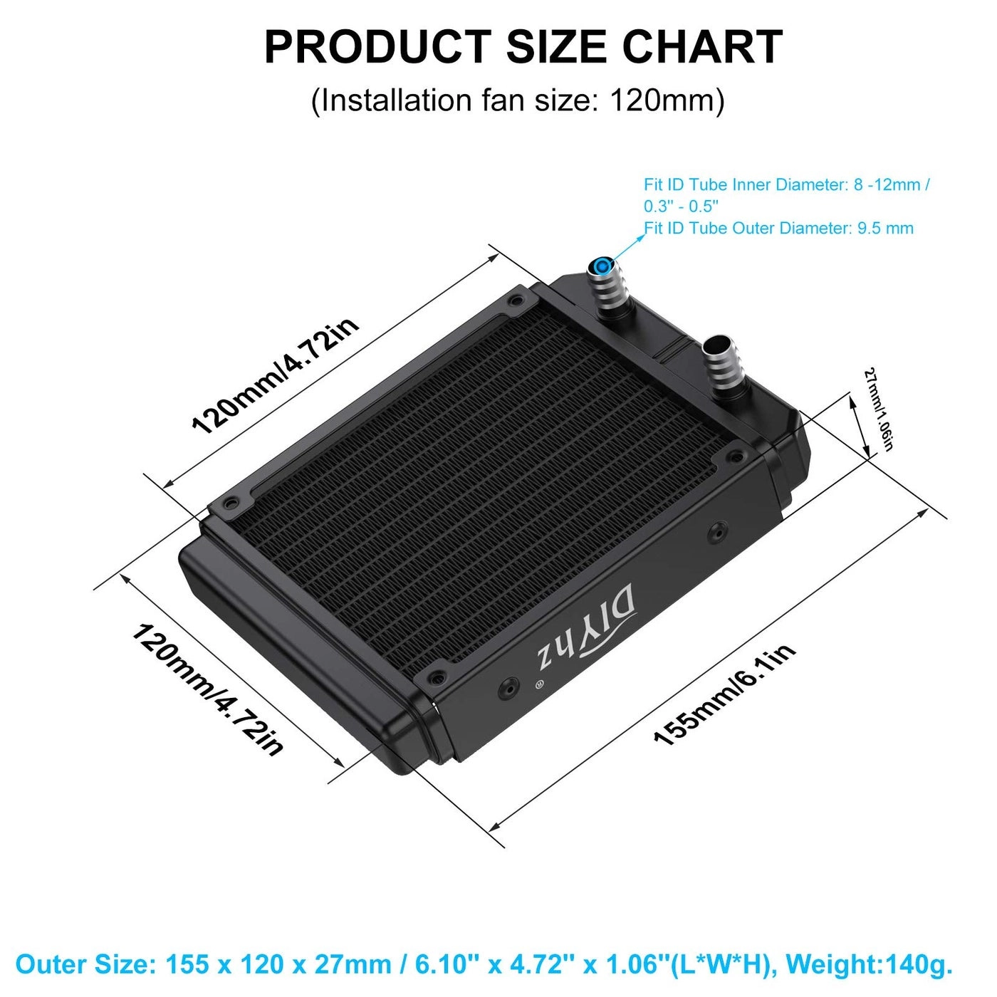 Water Cooling Radiator - 120mm