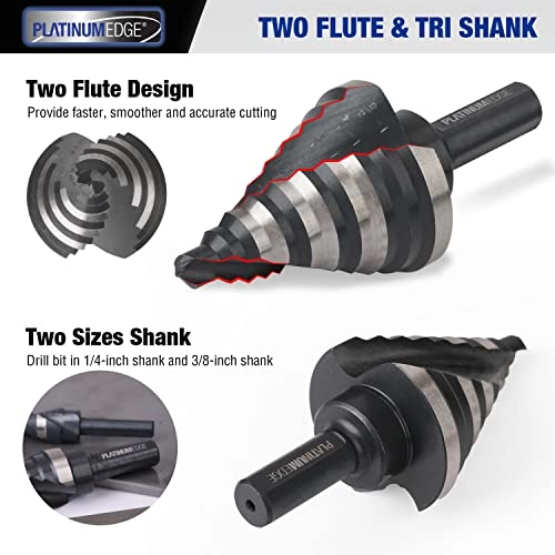 Step Drill Bits Set - 4241 HSS 5 Pcs