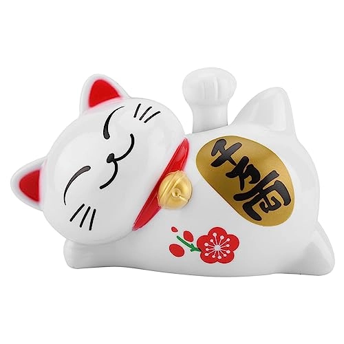Lucky Cat 14 cm Solar Powered ABS Plastic