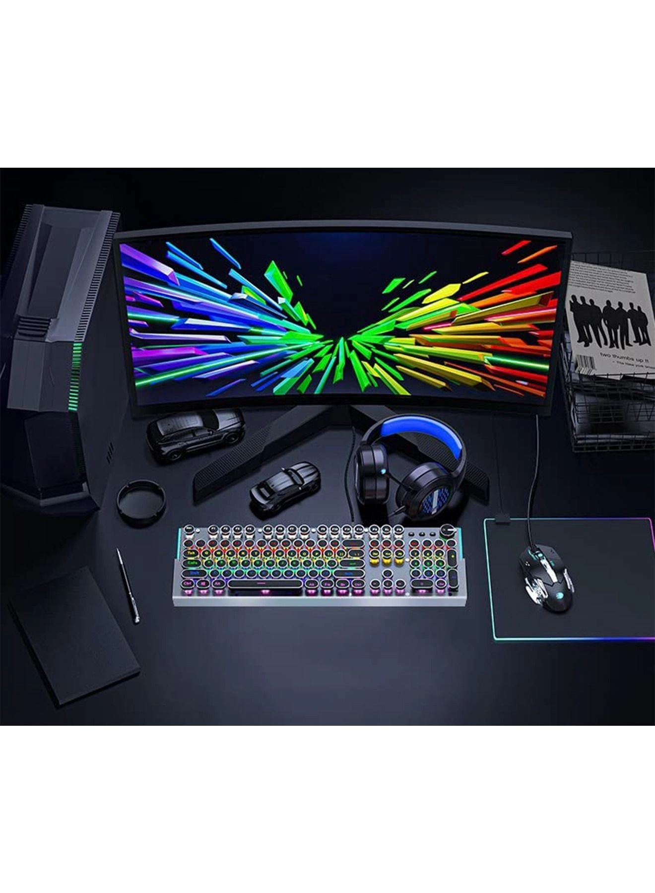 Gaming Wire Keyboard - 104 Keys Wired + Mouse