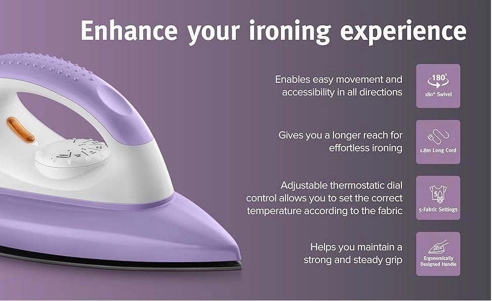 EI Armor - 1100W Dry Iron Purple