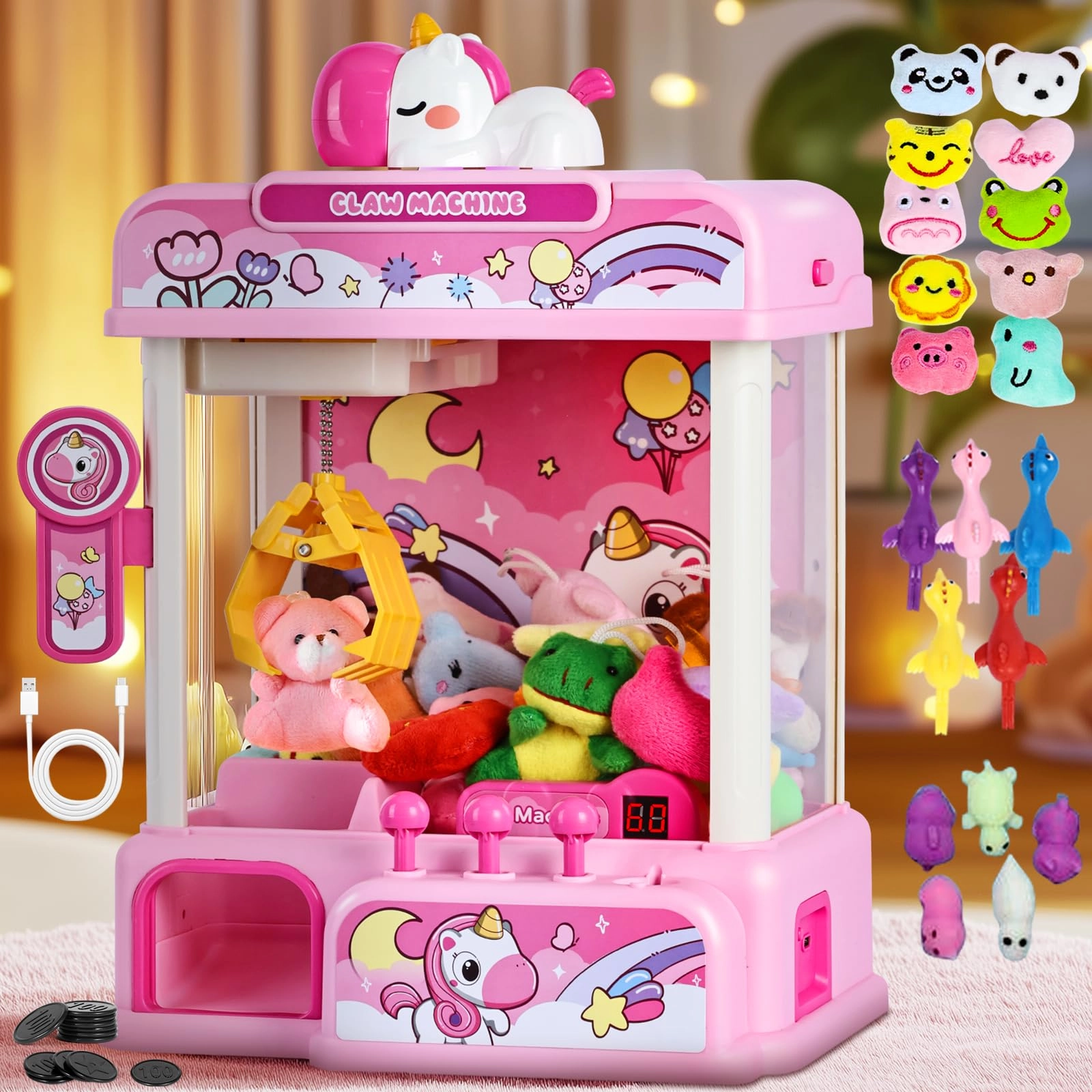 CWLAKON Mini Claw Machine Unicorns - 3 years+