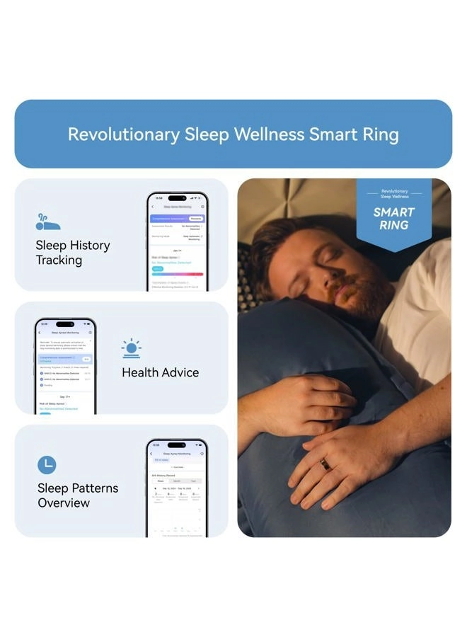 Gen 2 Smart Ring - Sleep Apnea Monitoring 12-Day Battery Life