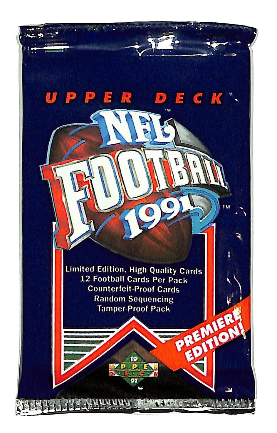 Upper Deck 1991 Premier Edition Football Pack - 12 pcs