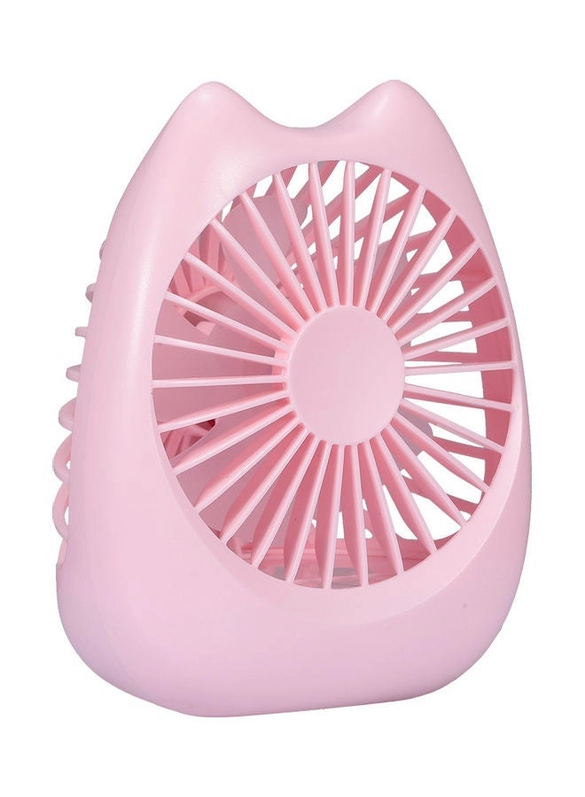 Cat Small Fan - Rechargeable Portable Pink