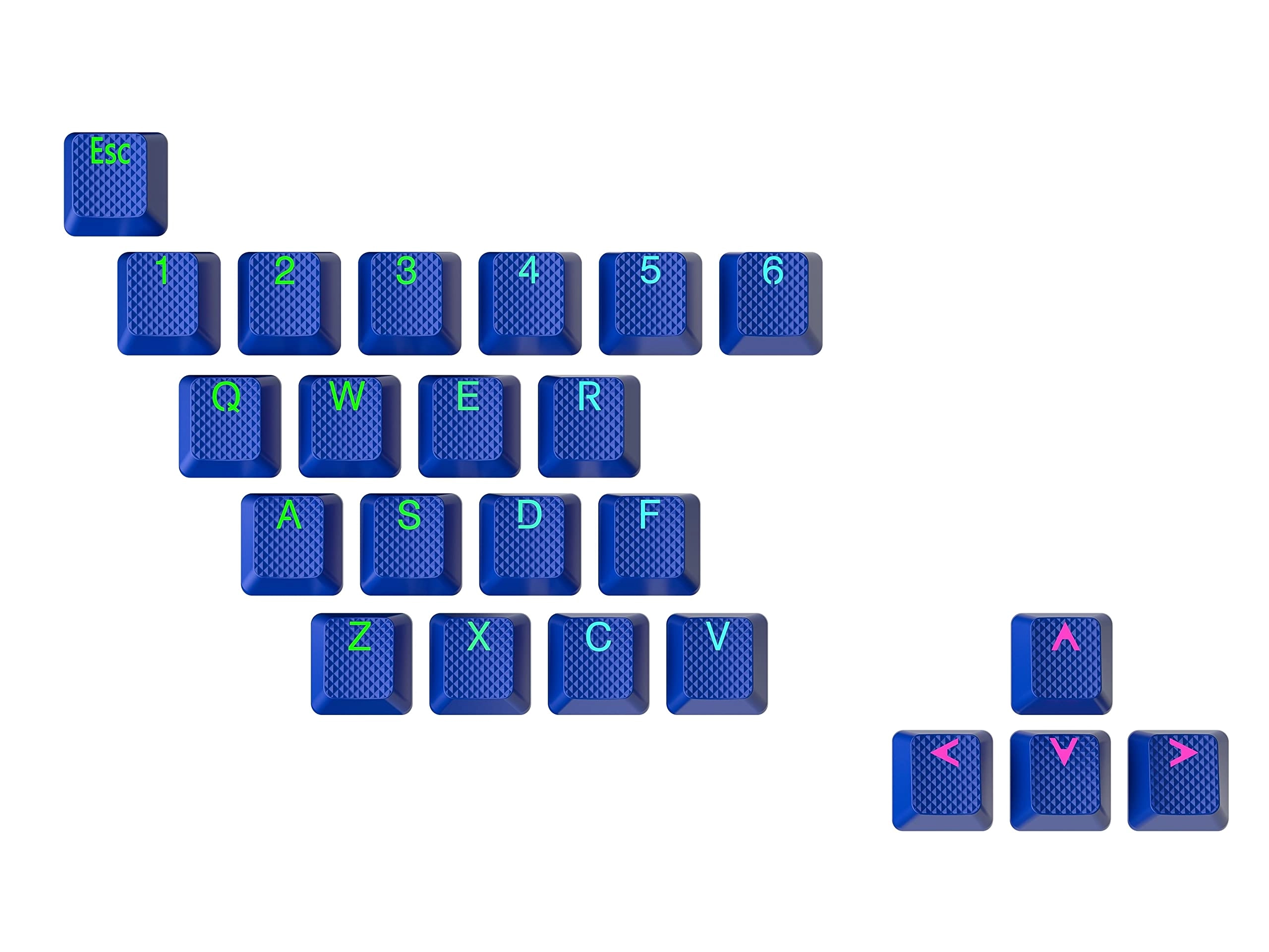 Rubber Keycap Set - OEM Profile Pistachio 23 Keys