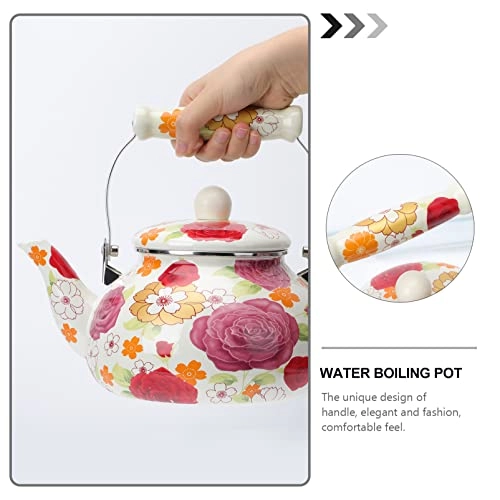 Porcelain Teapot - Ceramic Enameled 2. 5L