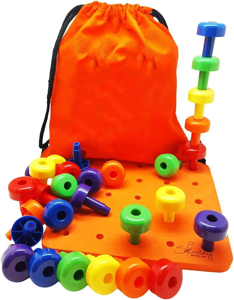 Stacker Peg Board - 3 years+ 30 pieces