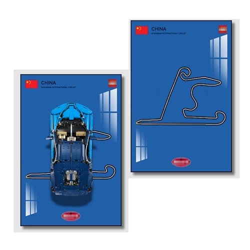 Lego Technic Bugatti Chiron Display Wallboard (42083) - 50X80cm