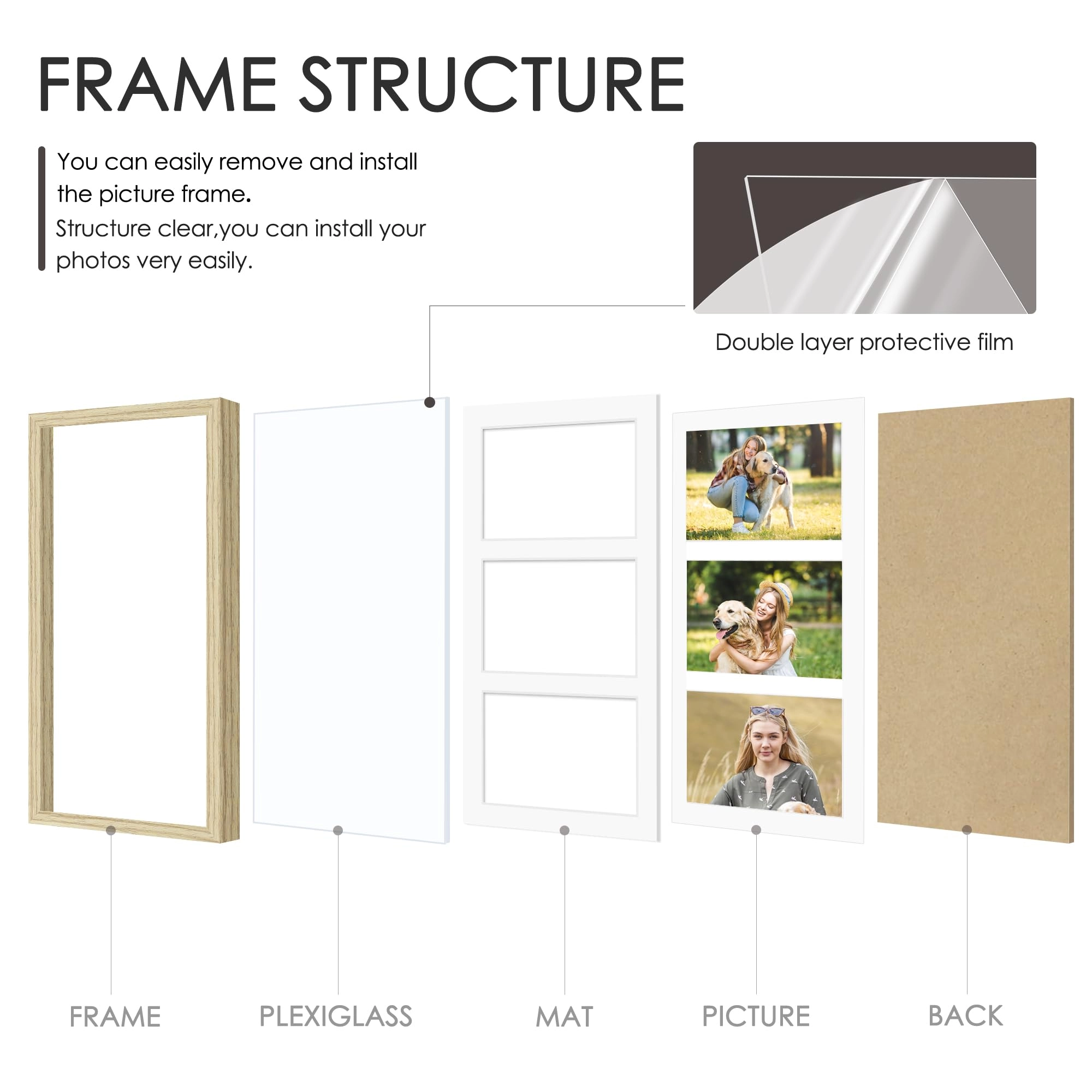 Collage Picture Frame - 8x14 3