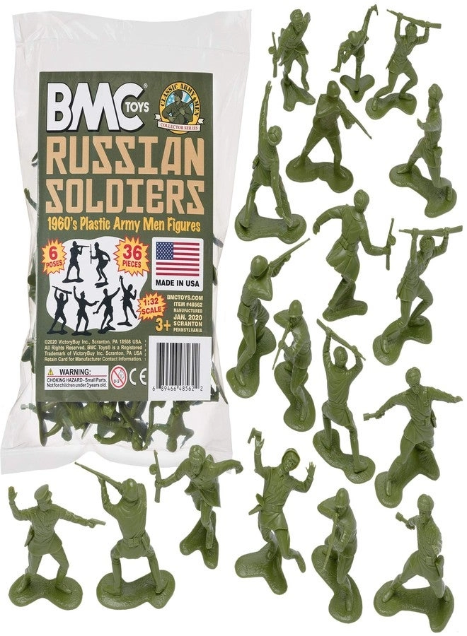 Russian Plastic Army Men 36 pcs