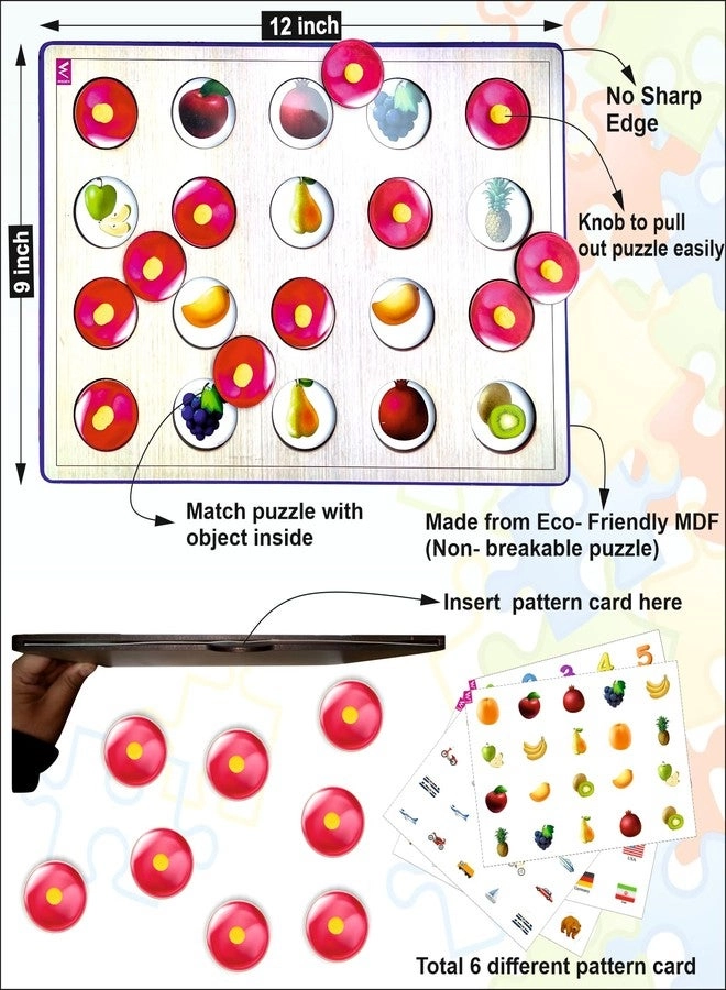 Wooden Memory Game - 2-3 Years