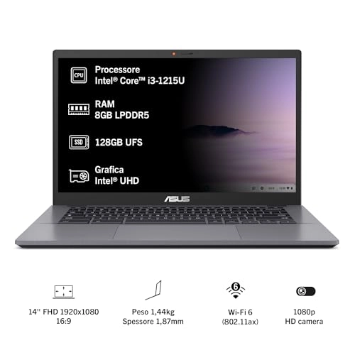 Chromebook Plus CX34 CX3402CBA-DH388-GR - 14'' Core i3-1215U 8GB DDR5 128GB SSD