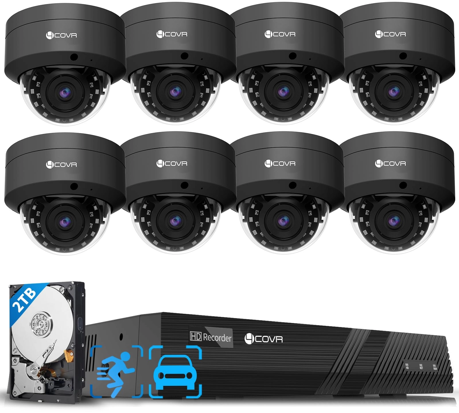 4COVR LY54AB8M0808 - 8 cameras 8 channels 4K 8MP