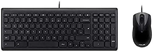 Wired Chrome OS Keyboard + Wired Optical Mouse - UK Wired