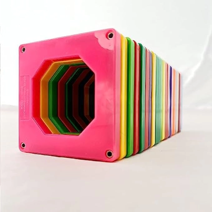 MAGNETIC SQUARE SHAPED TILES - MULTICOLOURED