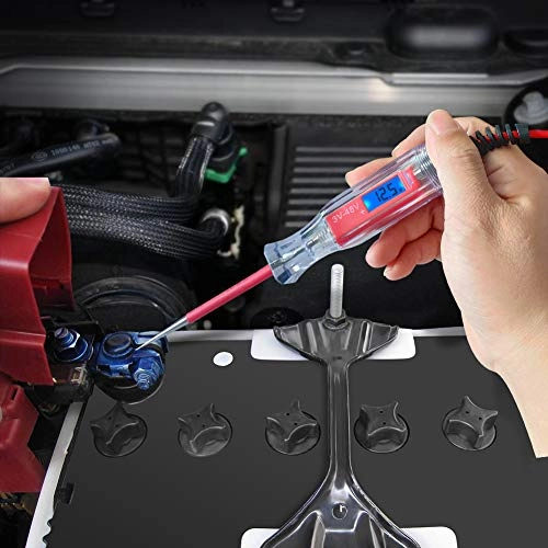 Digital LCD Circuit Tester - 3-48V alligator clip