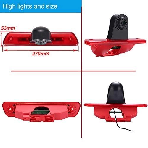 Brake Light Reversing Camera - Night Vision 1280 x 720 pixels
