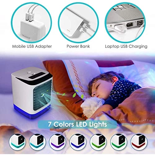 Portable Evaporative Air Cooler - Mini Cream White